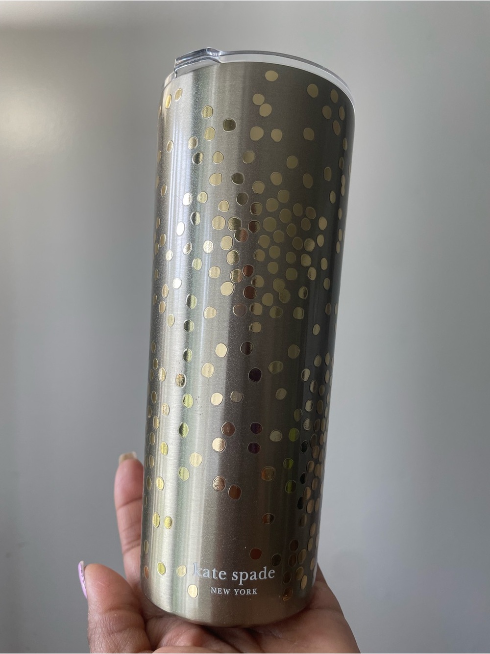 kate spade Metallic Gold Dot Stainless Tumbler
